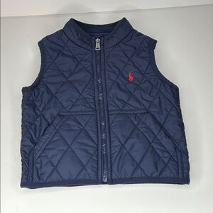 Ralph Lauren Navy Quilted Vest